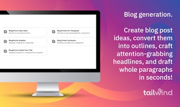 Tailwind Ghostwriter A.I. gallery image