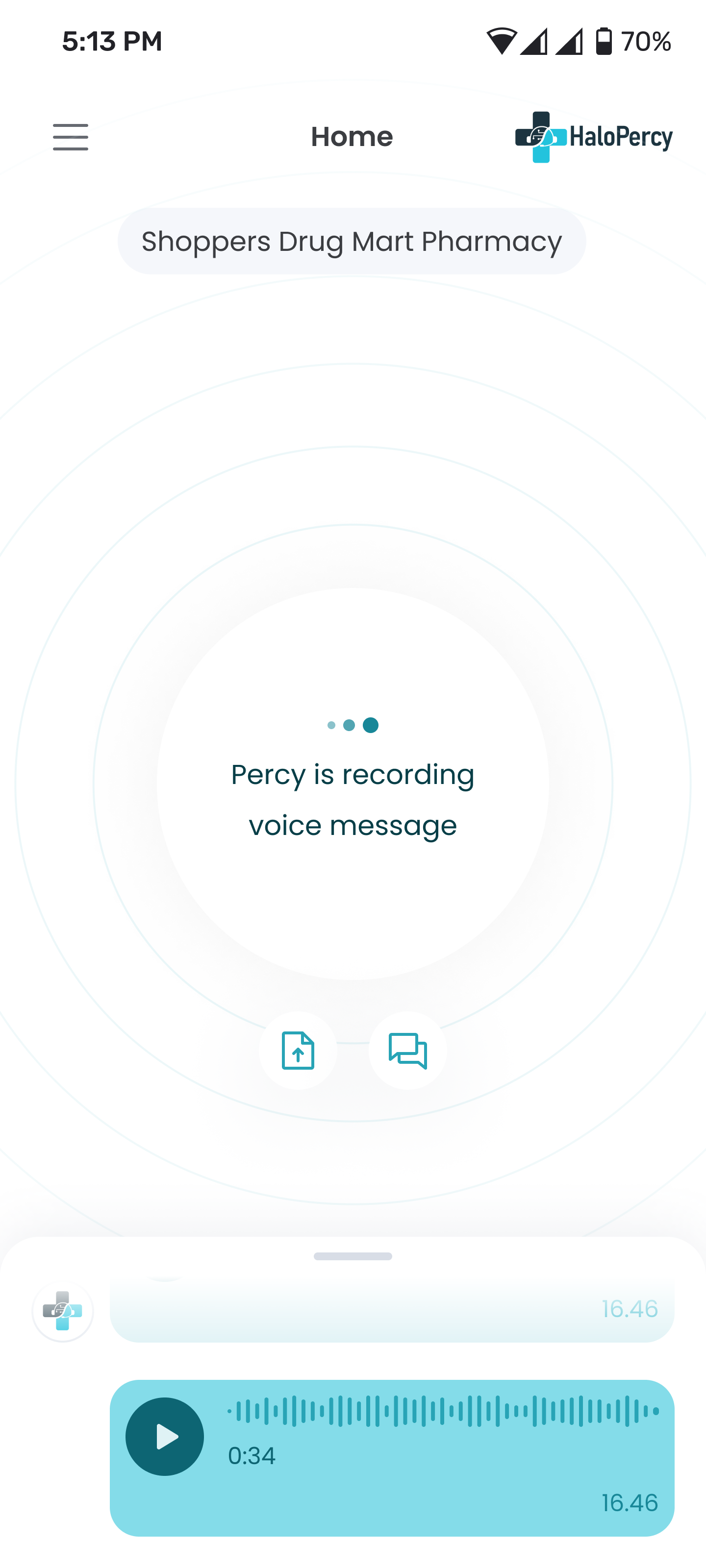 HaloPercy - Screenshot 2 showing product features and functionality