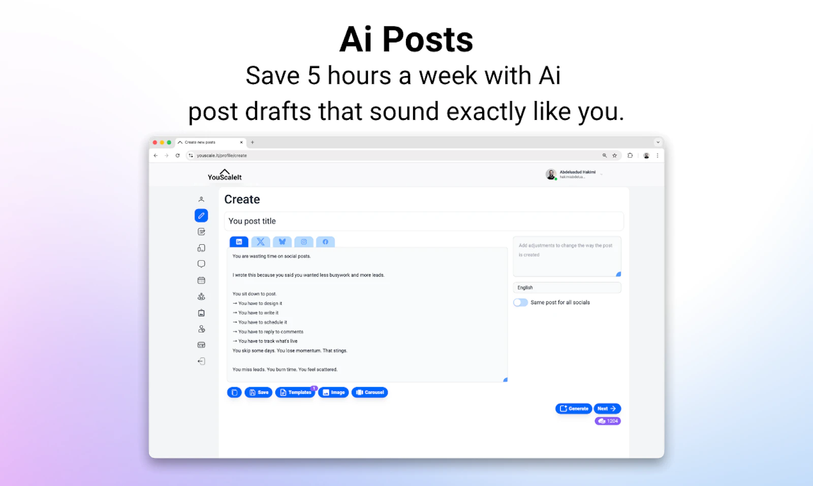 YouScaleIt screenshot 2