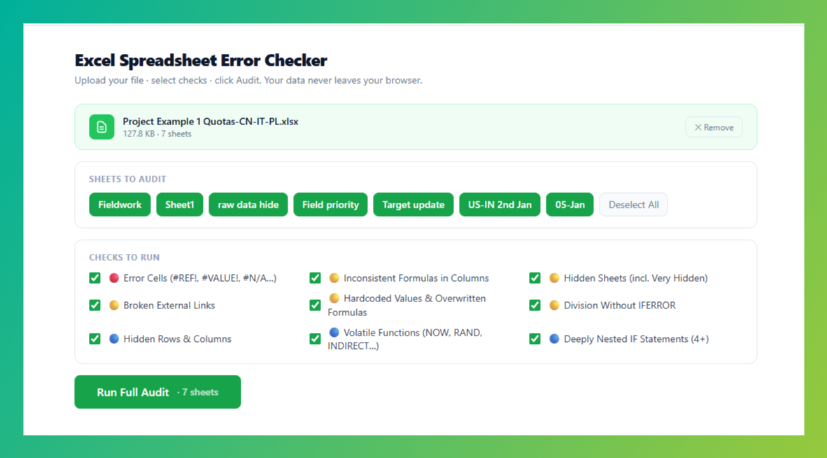 Excel Error Finder gallery image