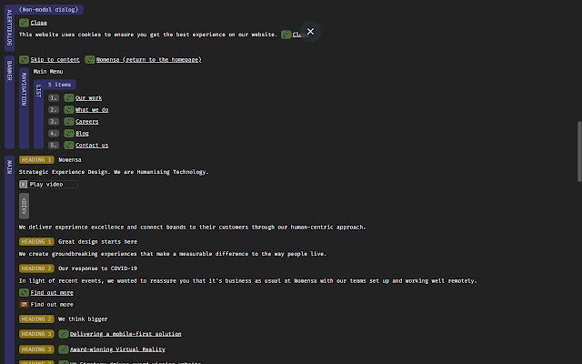 ARIA DevTools gallery image