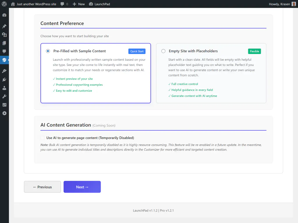 LaunchPad Builder for WordPress gallery image