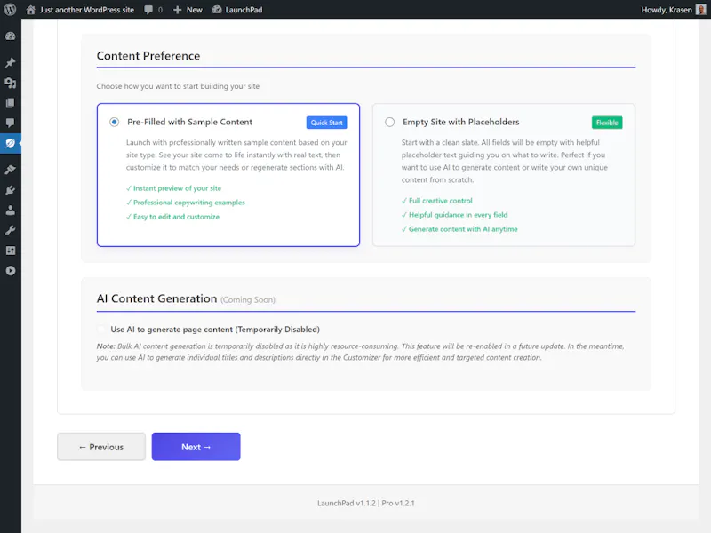 LaunchPad Builder for WordPress screenshot 5