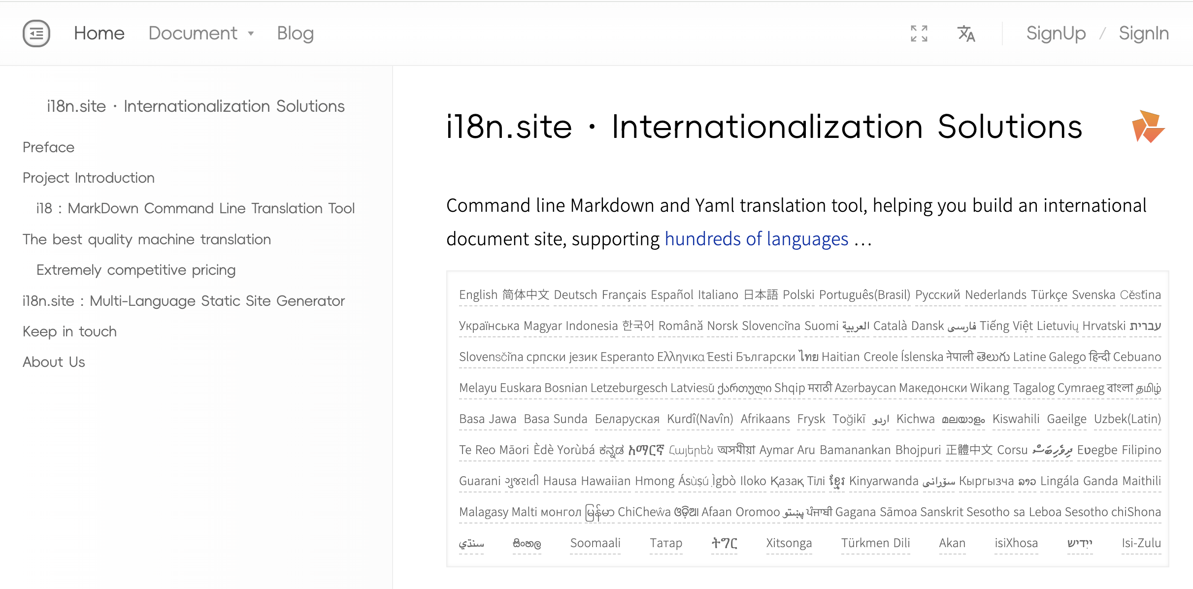 I18n.Site: strumento di traduzione Markdown - Markdown media 1