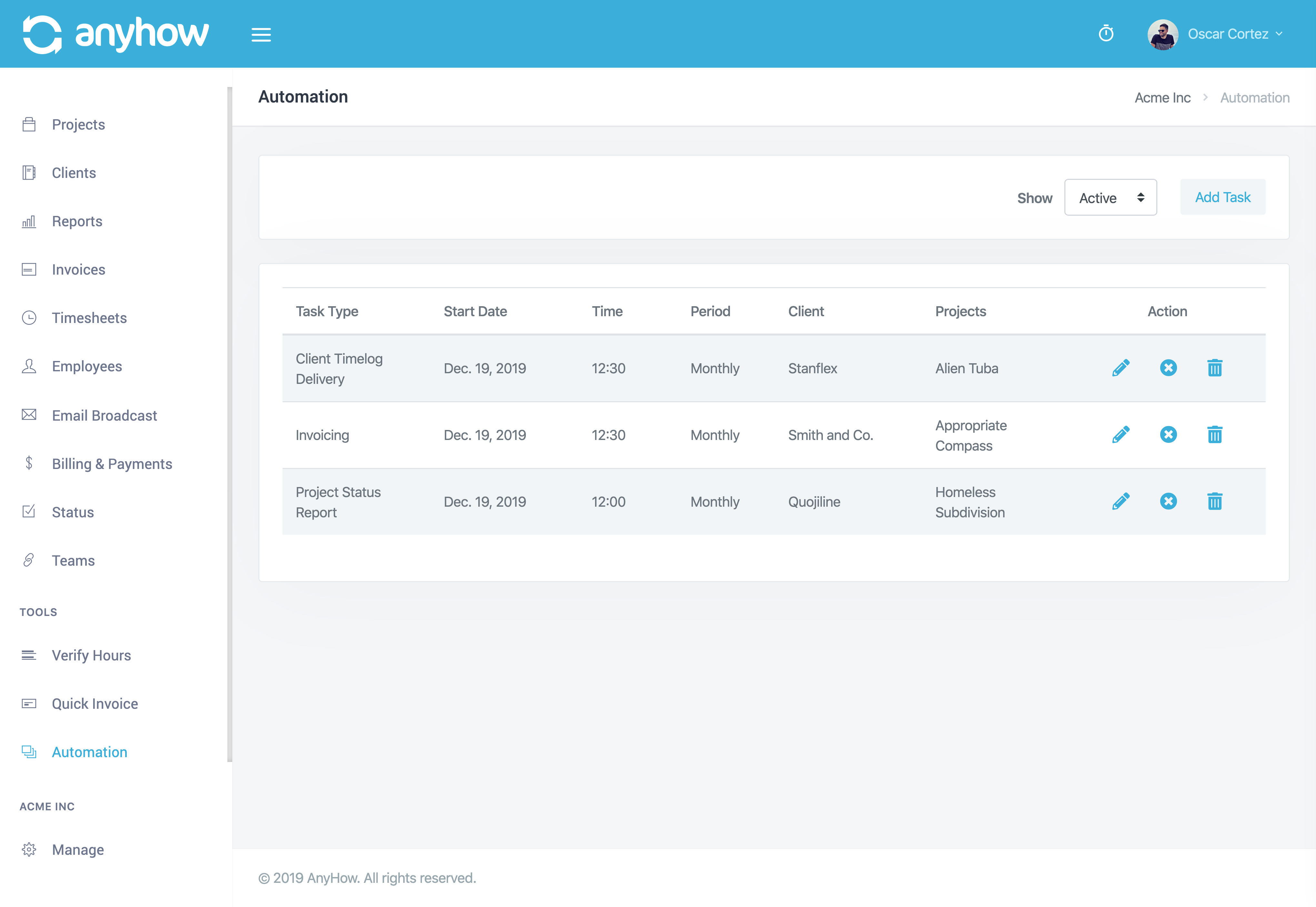 AnyHow - Consultancy Management Software gallery image
