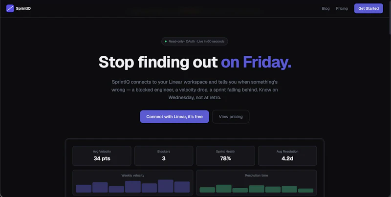 SprintIQ screenshot 1