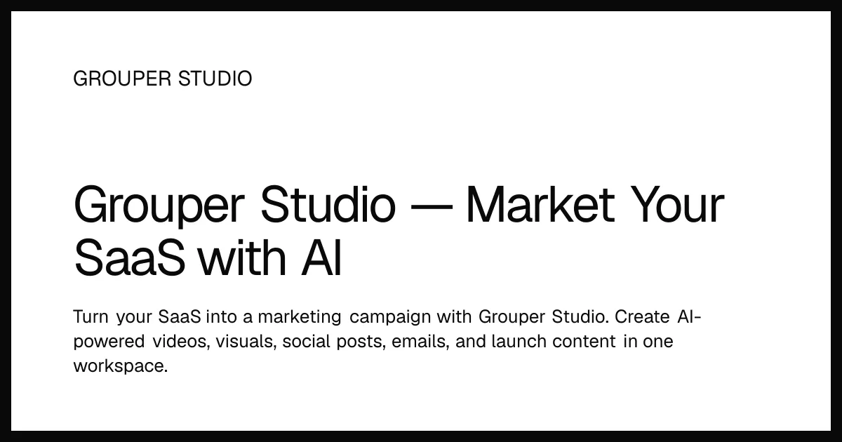 Grouper Studio gallery image