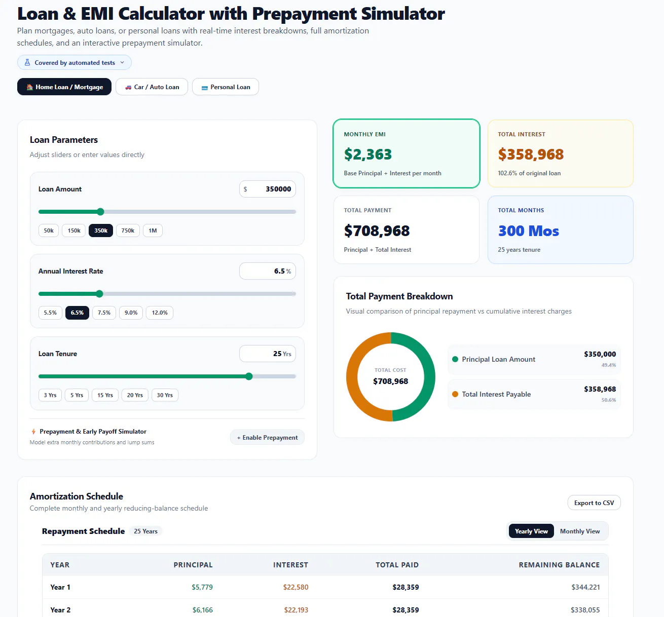 Financial Calculators by Manr.ai gallery image