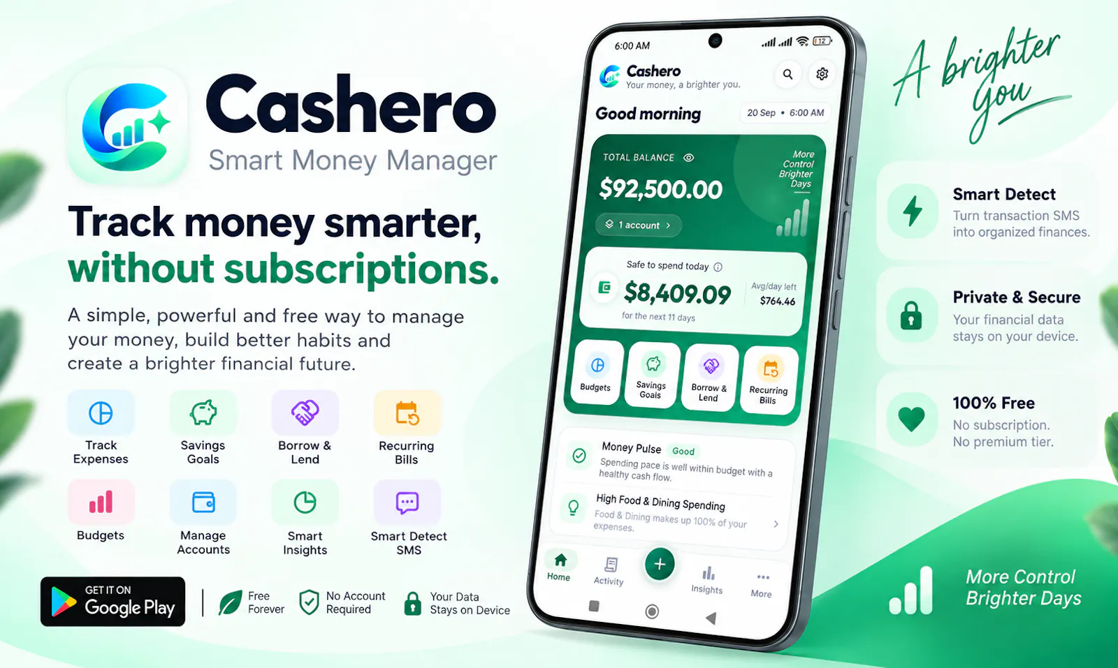 Cashero – Smart Money Manager screenshot 1