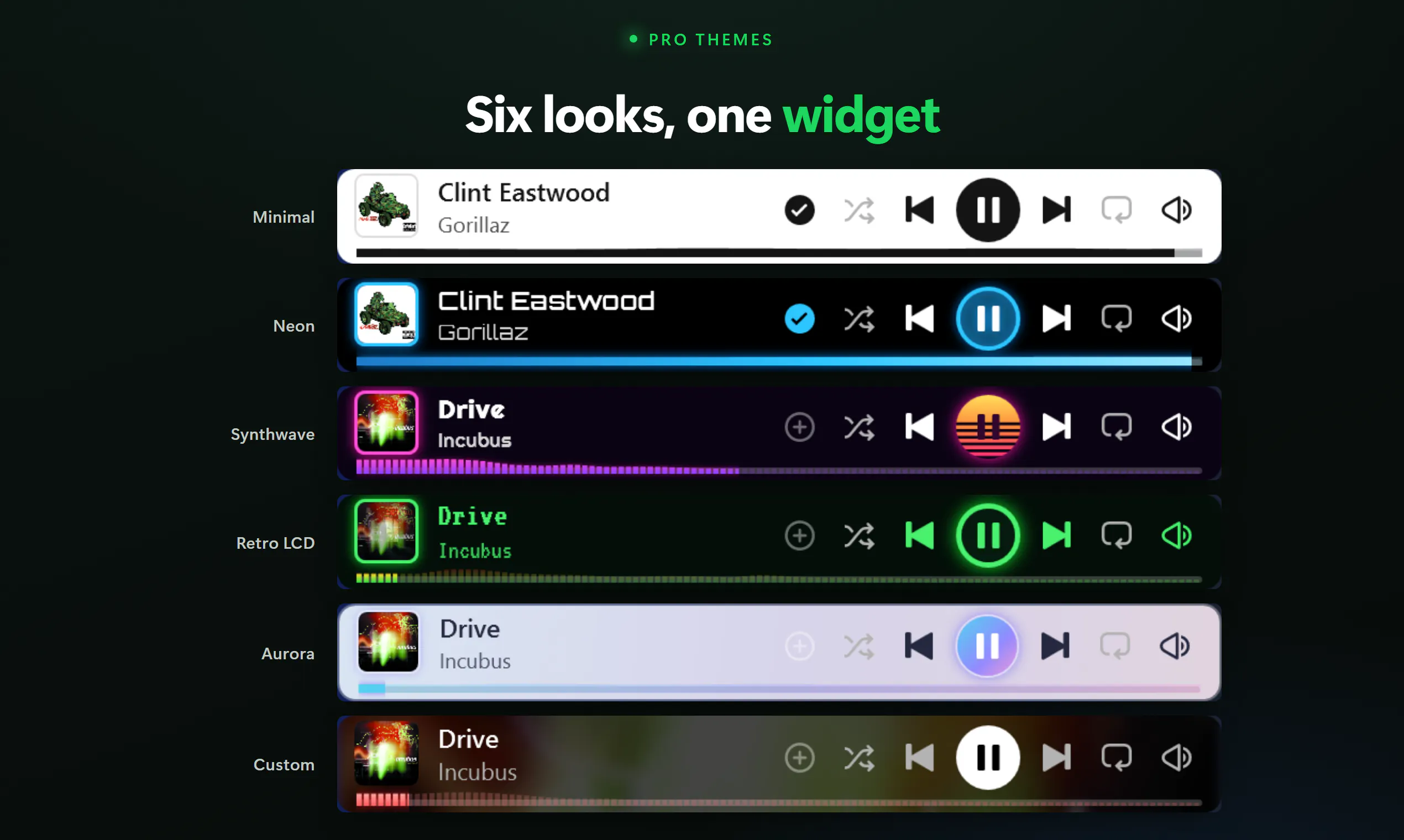 Now Playing - Taskbar Widget gallery image