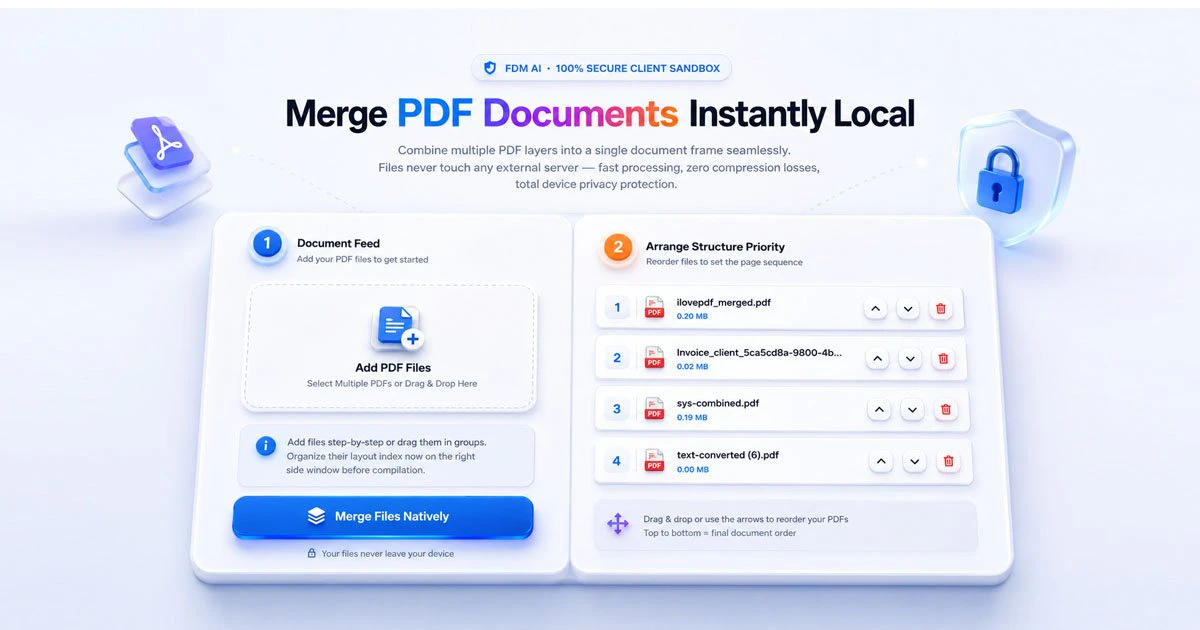 FDM AI PDF Merger screenshot 1
