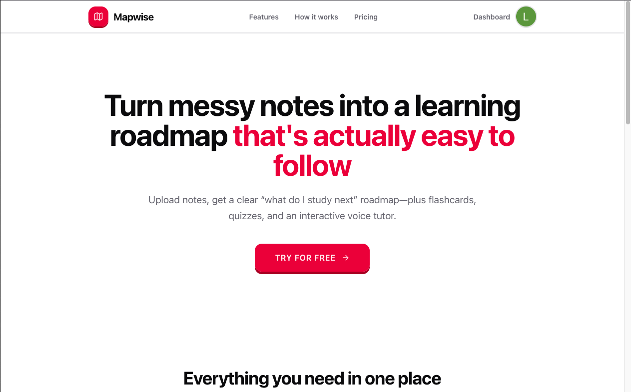 Mapwise - Main product screenshot demonstrating key features and user interface