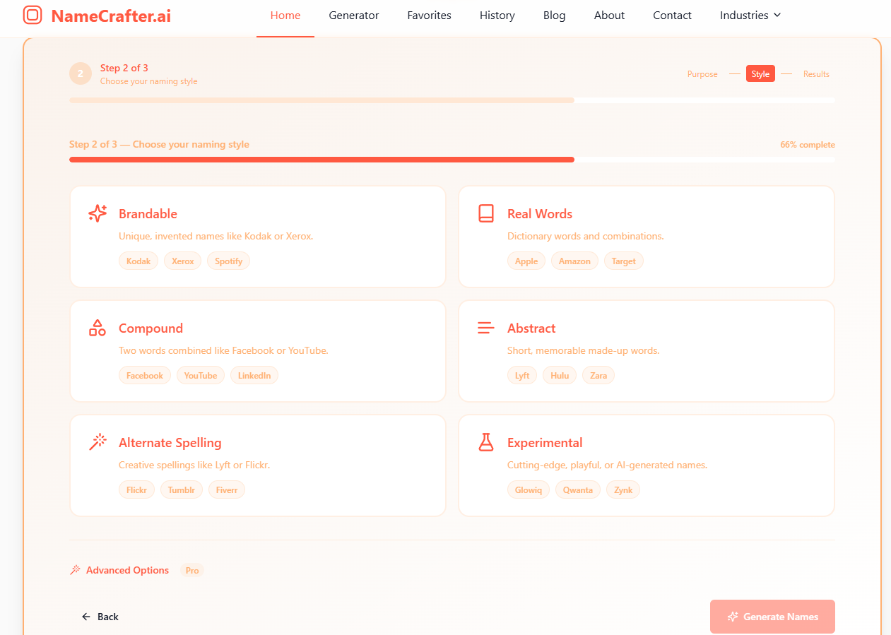 NameCrafter.ai gallery image