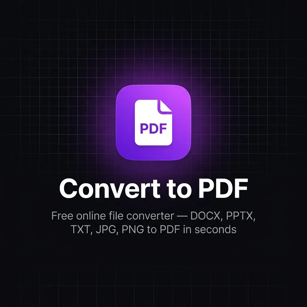 Convert to PDF のプロダクトバナー