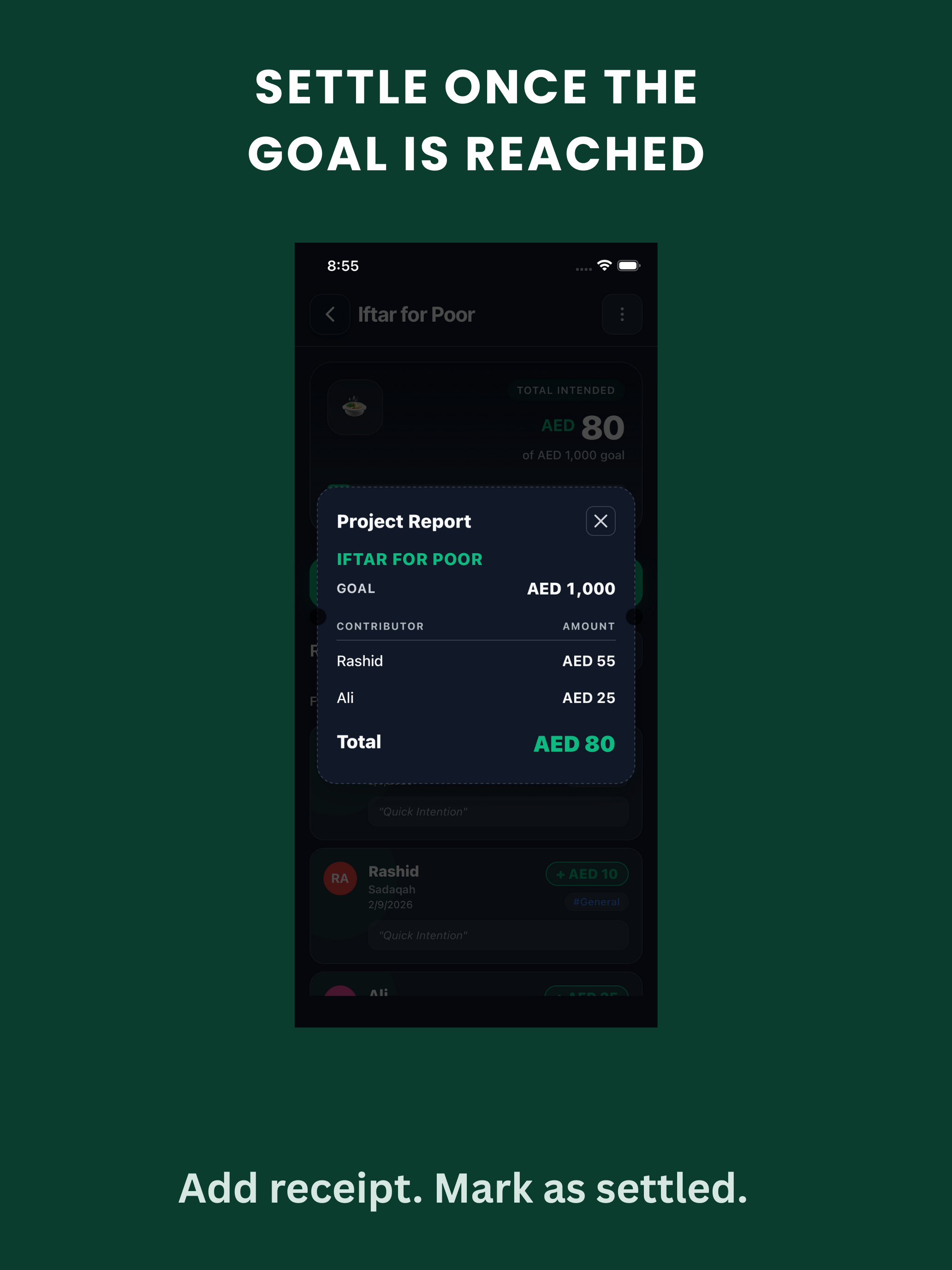 Sidq - Sadaqah & Zakat Tracker gallery image