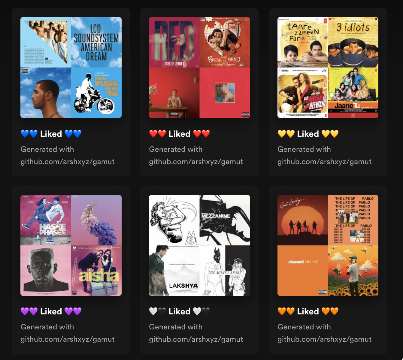 Media Âm giai - Sắp xếp các bản nhạc thích Spotify của bạn theo màu sắc 2