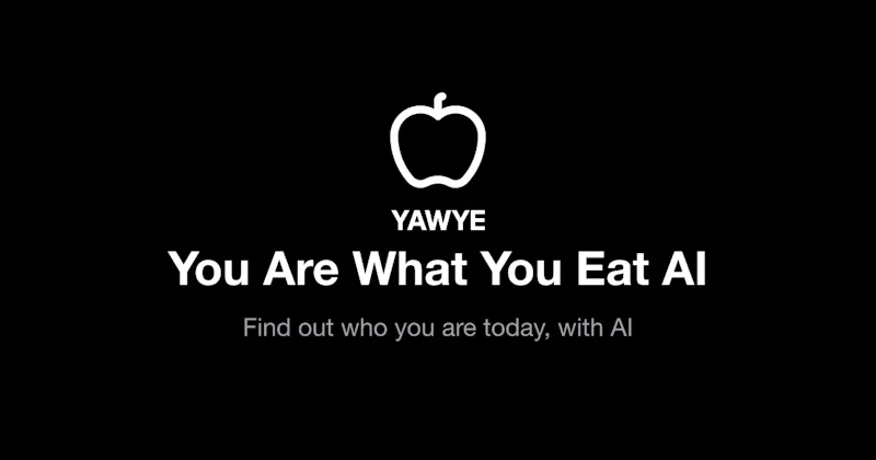 YAWYE.ai You Are What You Eat AI screenshot 2