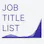 Job Title List