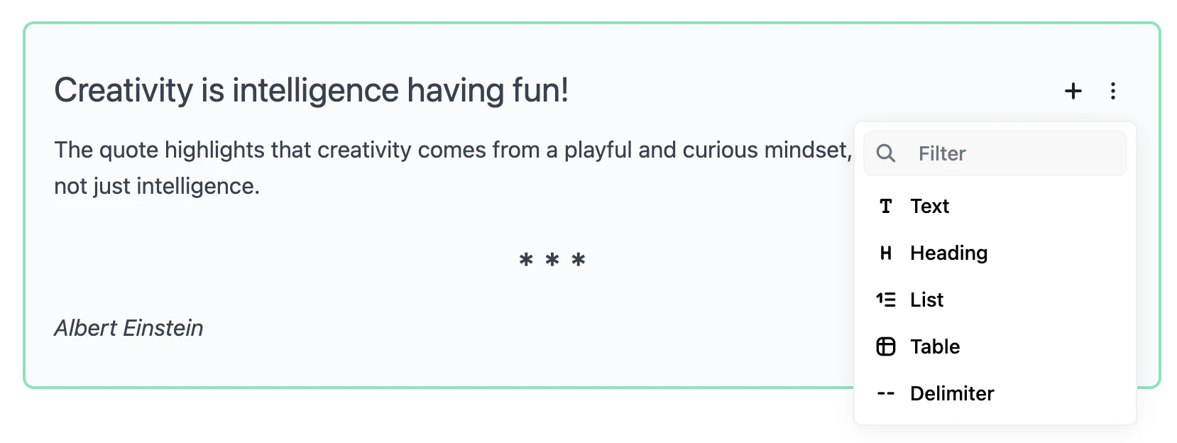 Confetti CMS screenshot 3