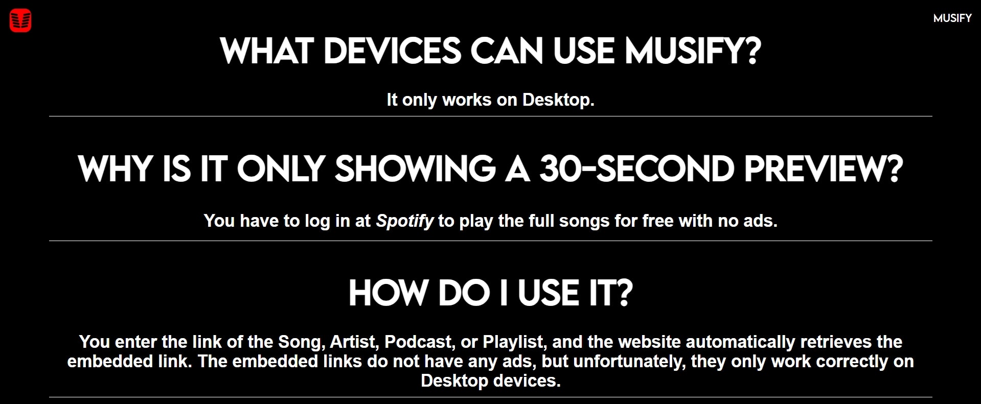 Musify gallery image