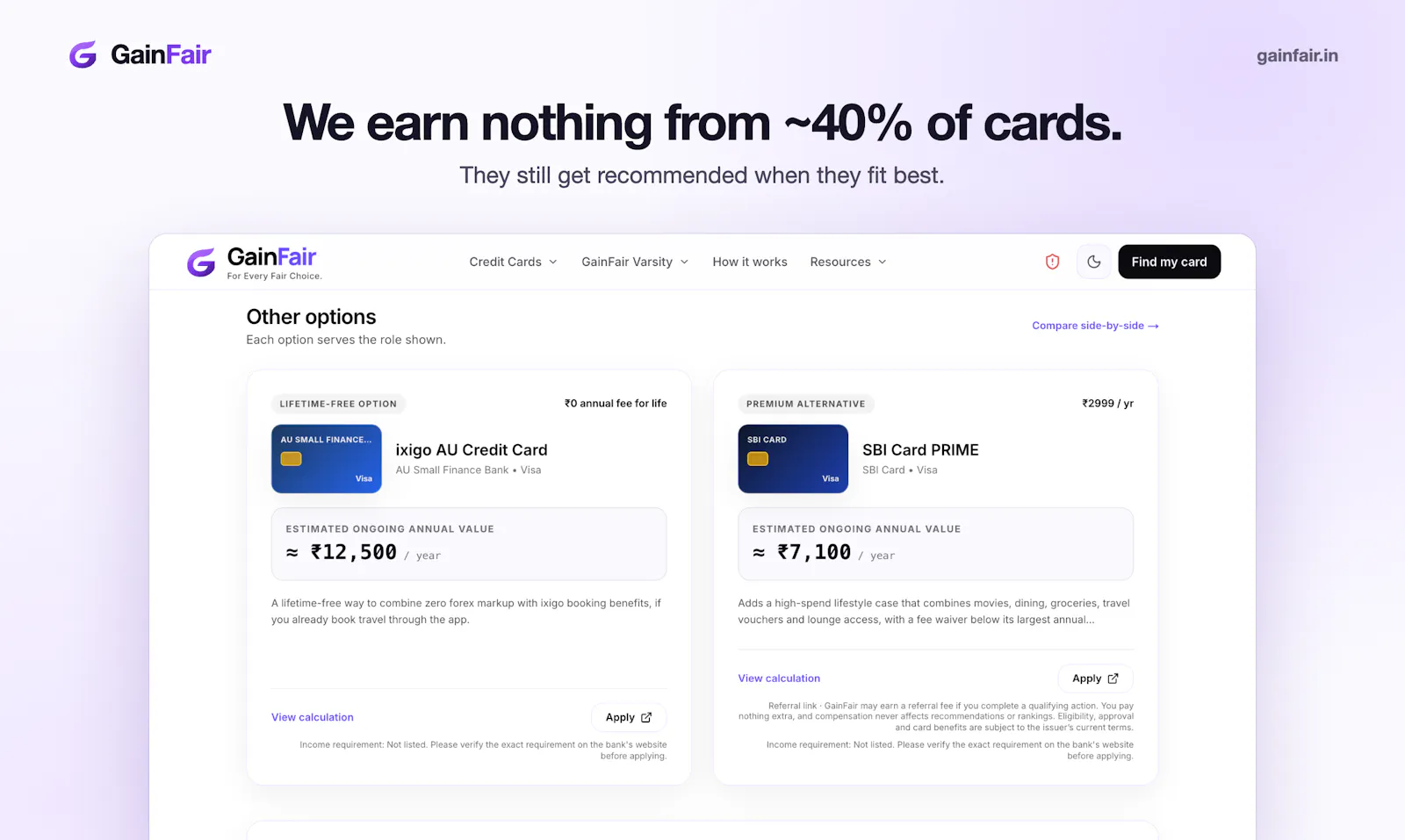 GainFair screenshot 3
