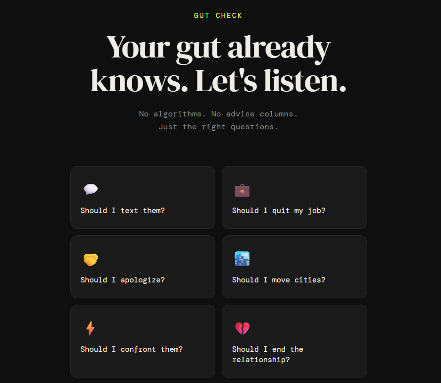 Gut Check