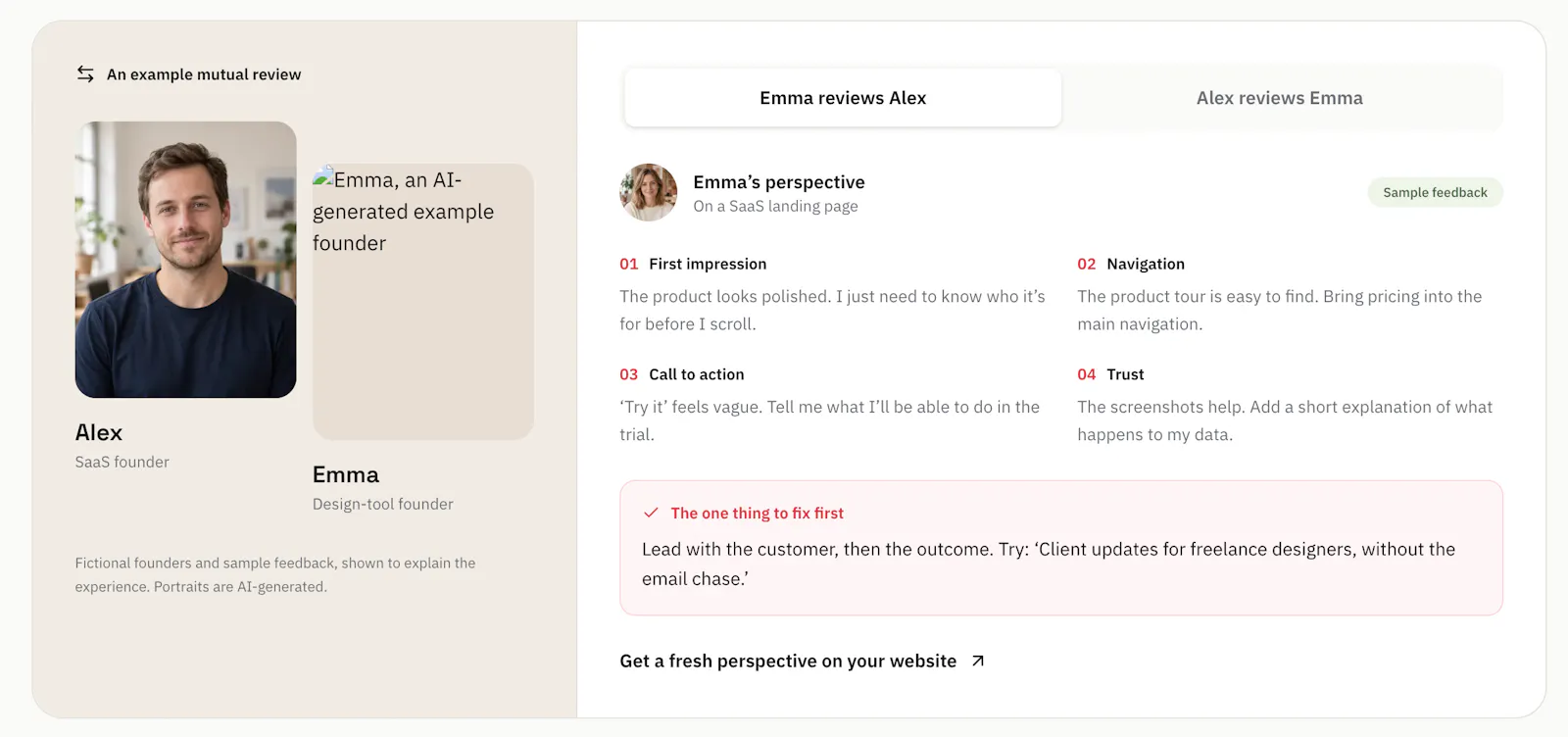 FounderLens:Real feedback from founders screenshot 3