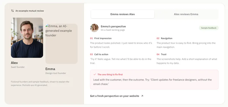 FounderLens:Real feedback from founders screenshot 3