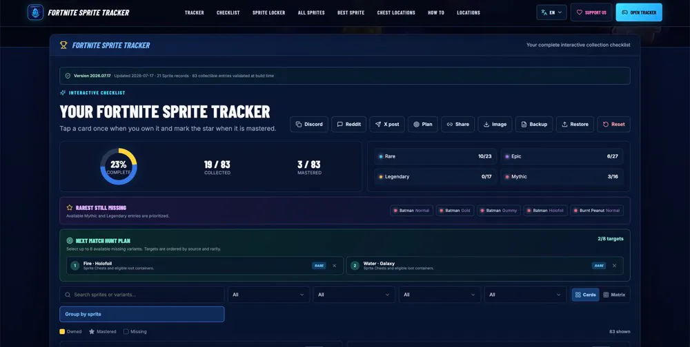 Fortnite Sprite Tracker gallery image