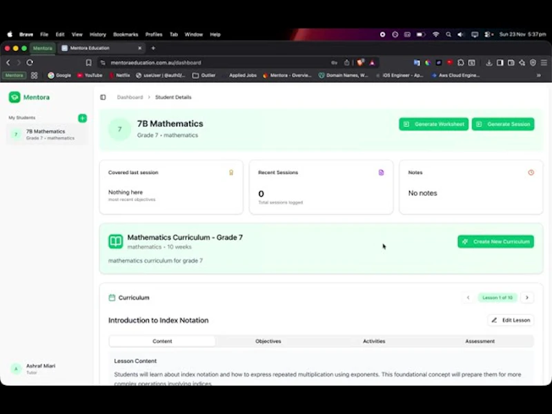 Mentora screenshot 1 (video preview)
