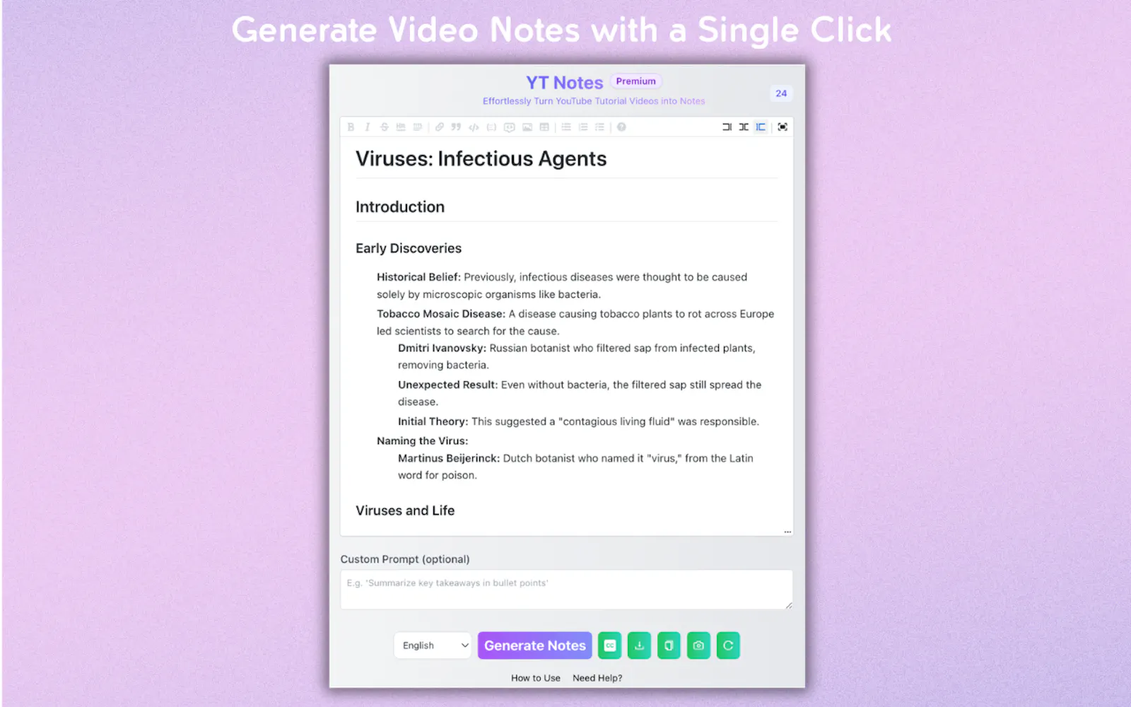 YT Notes screenshot 3