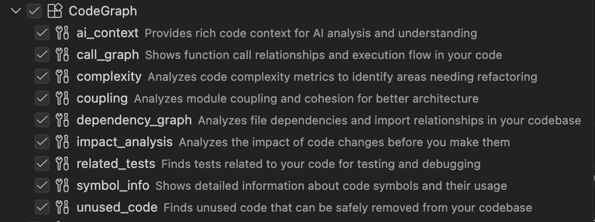 Codegraph - Brains for your AI - Screenshot 2 showing product features and functionality
