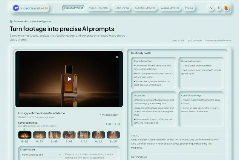 VideoDescriber.ai screenshot 2