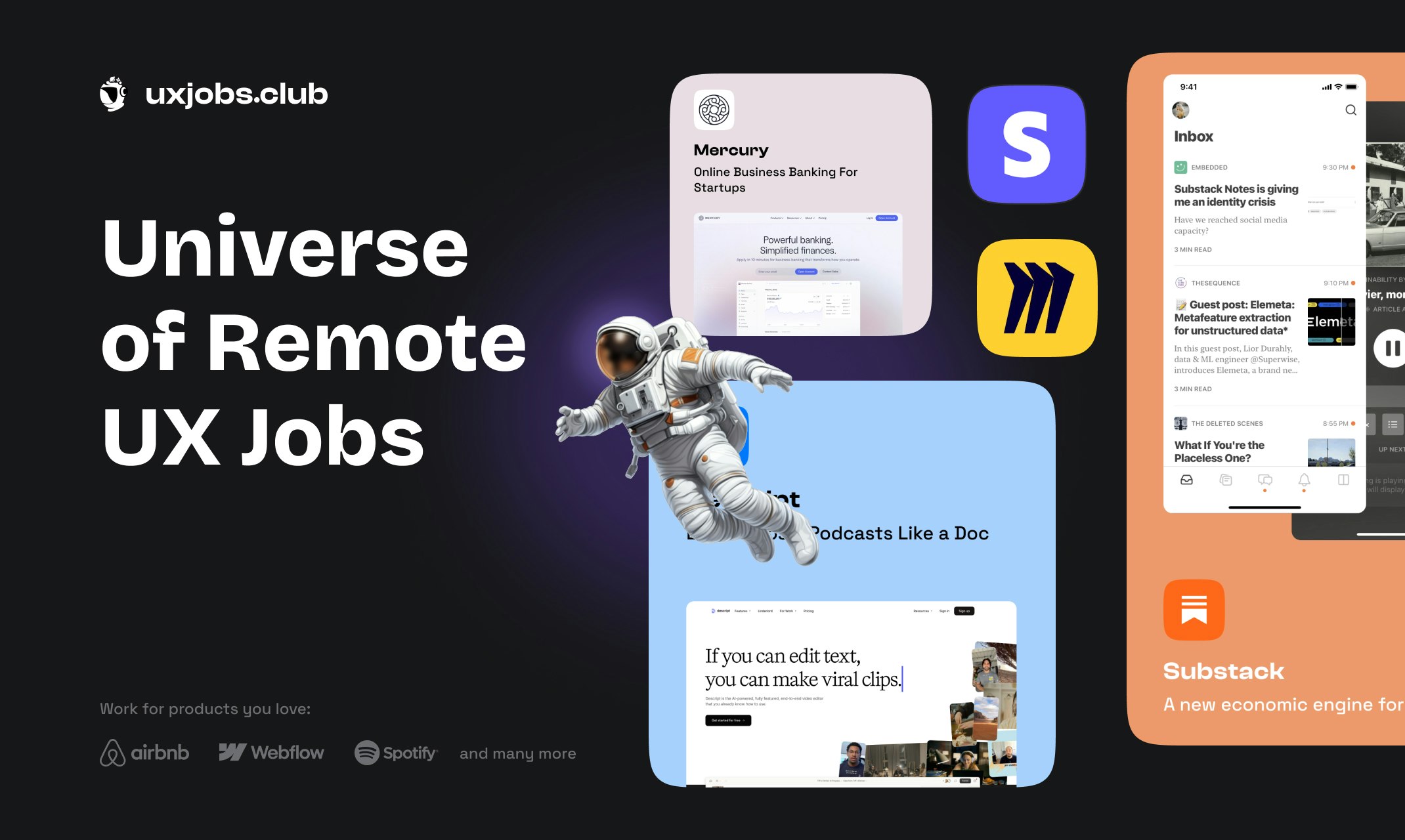 Media UX Jobs Club - Mobbin untuk memburu pekerjaan UX 1