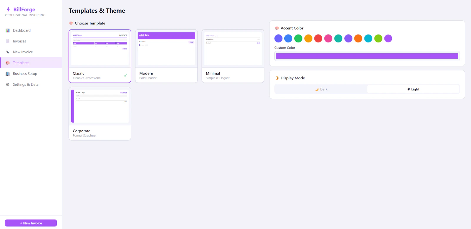 BillForge screenshot 3