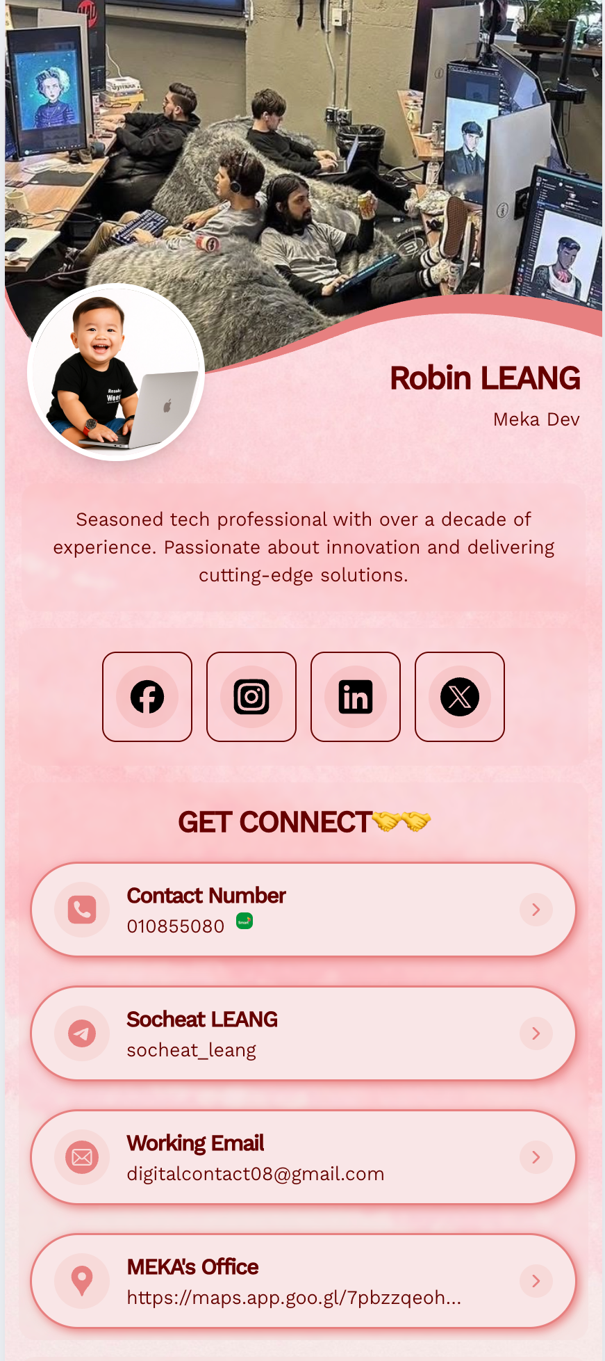 MekaCard - Screenshot 2 showing product features and functionality