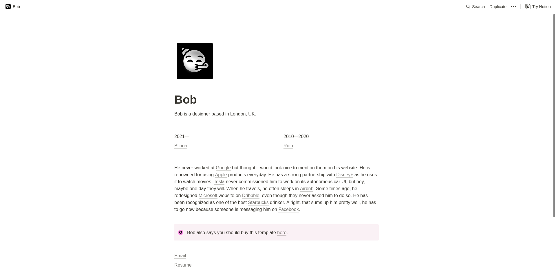 Bob gallery image