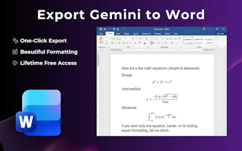 Gemini Exporter: Export Gemini Chat gallery image