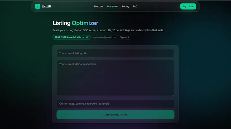 ListLift screenshot 1