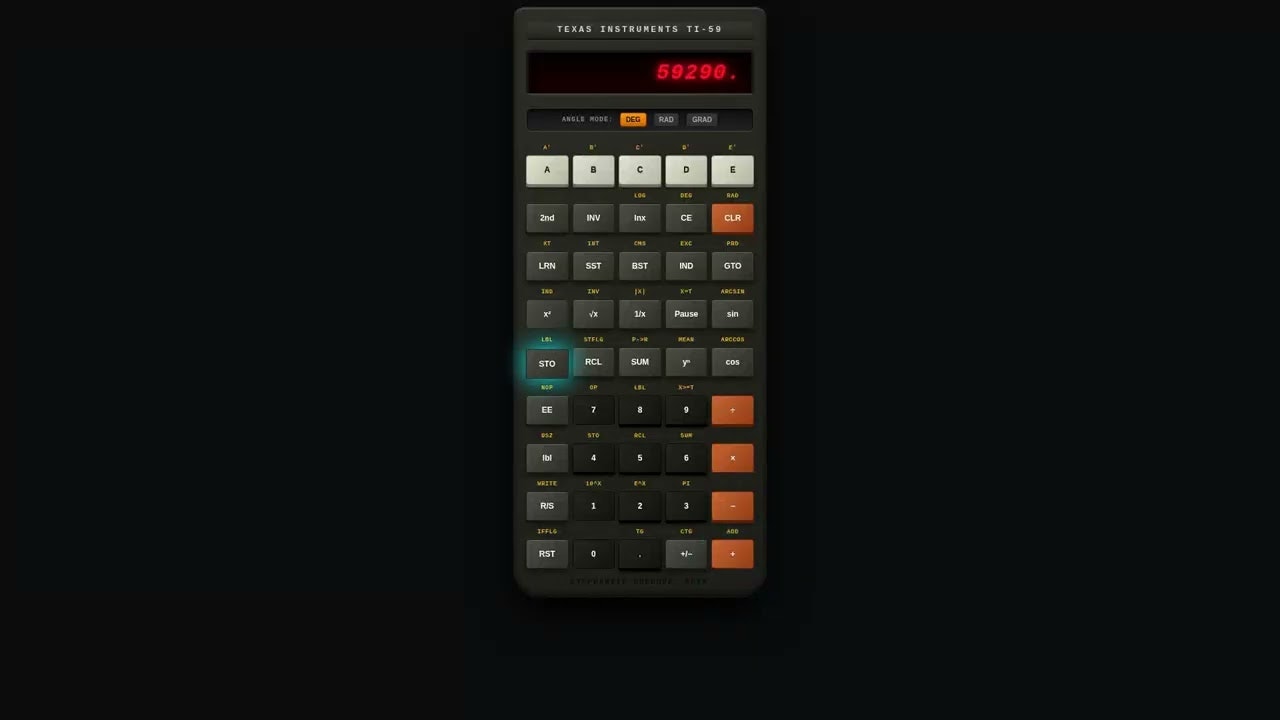 TI-59C Web Simulator gallery image