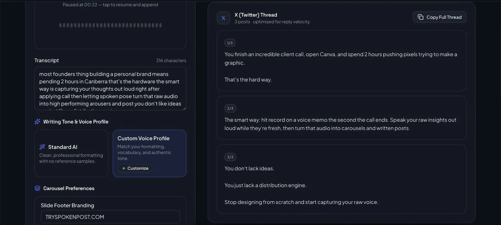 SpokenPost screenshot 5