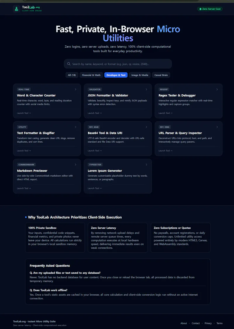 ToolLab screenshot 2