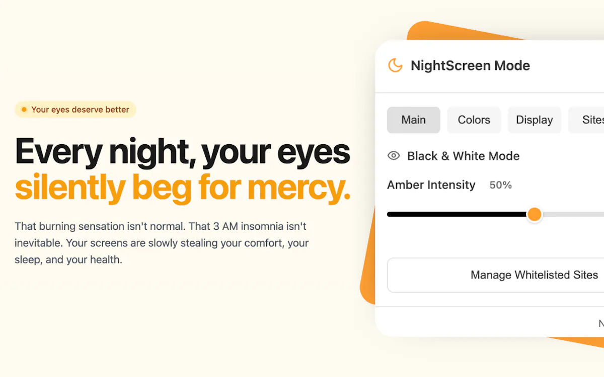 NightScreen Mode