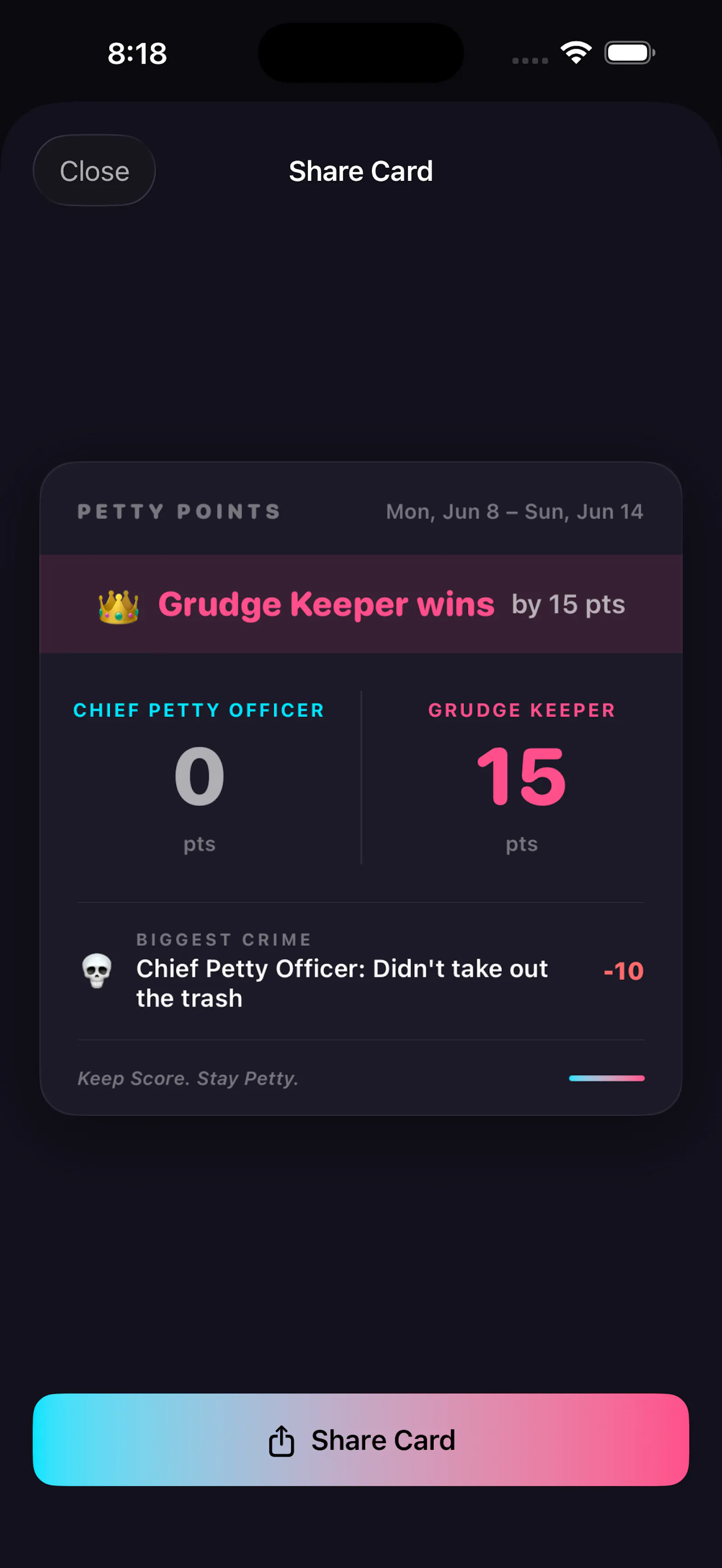 PettyPoints screenshot 7