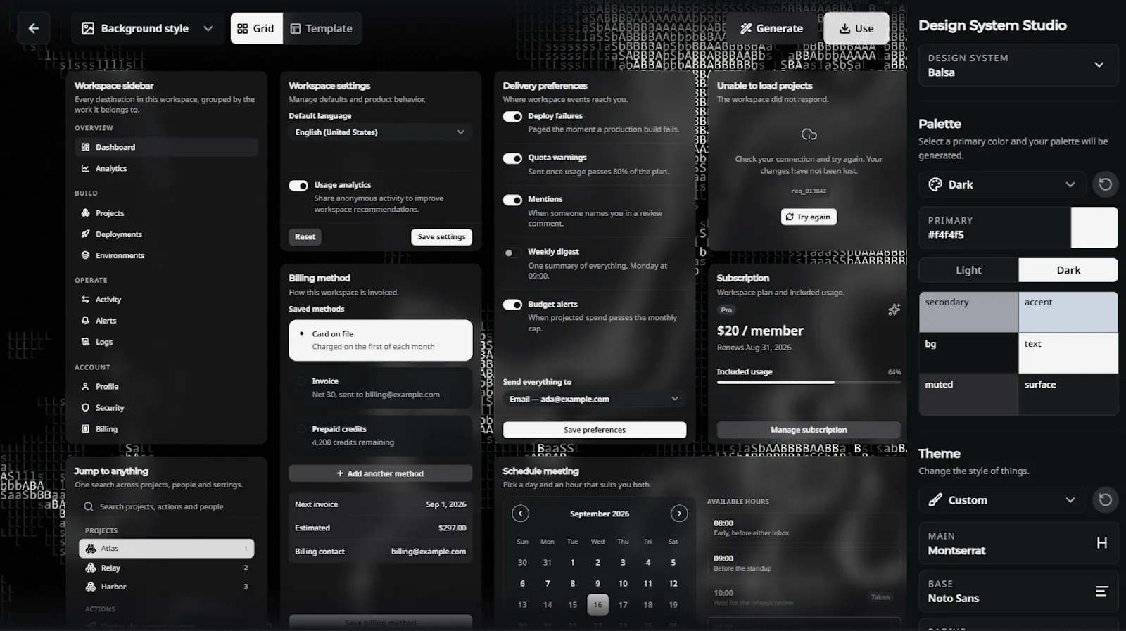 Balsa UI screenshot 3