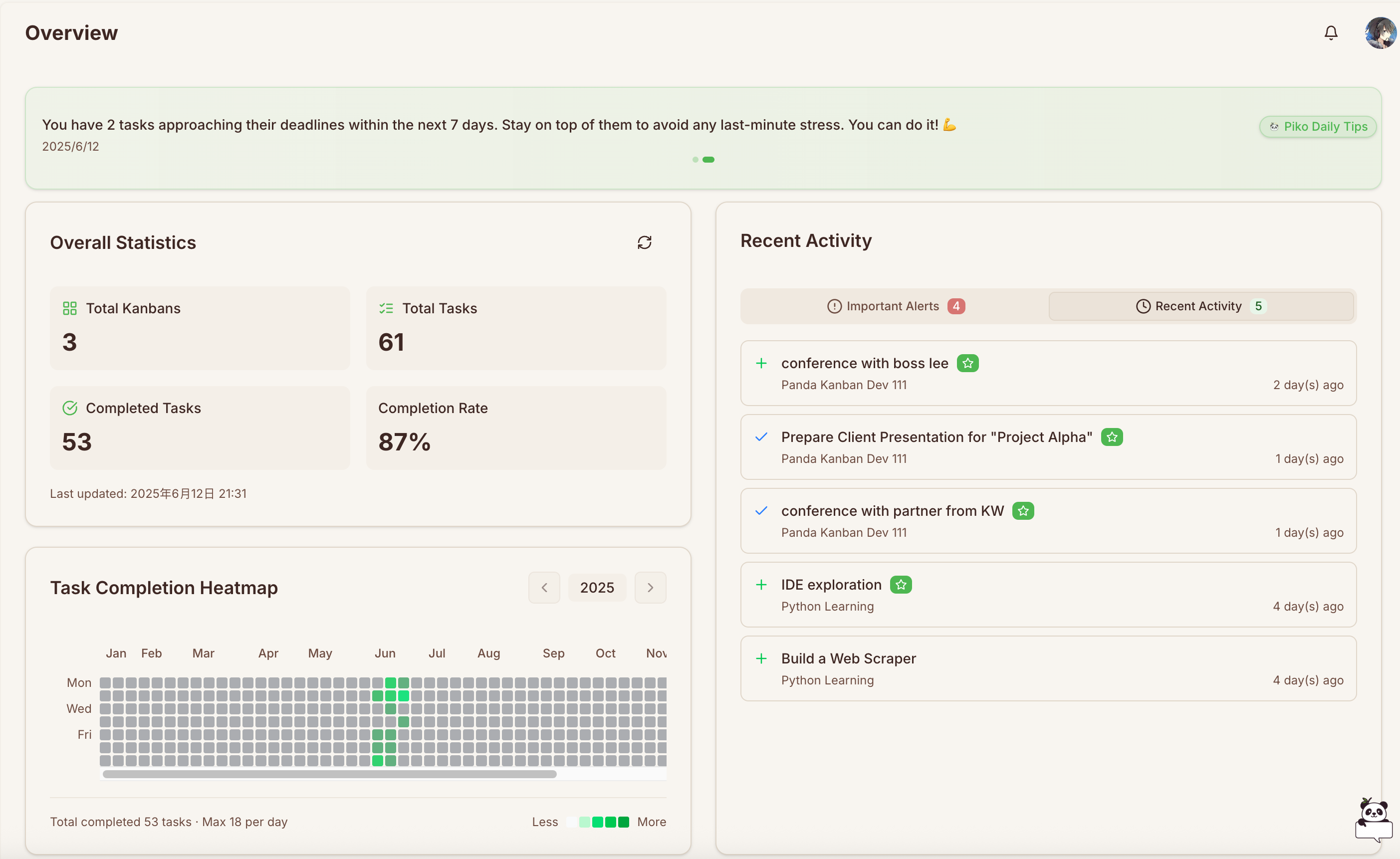 Pandakanban - Uw persoonlijke kanban, supercharged door AI media 3