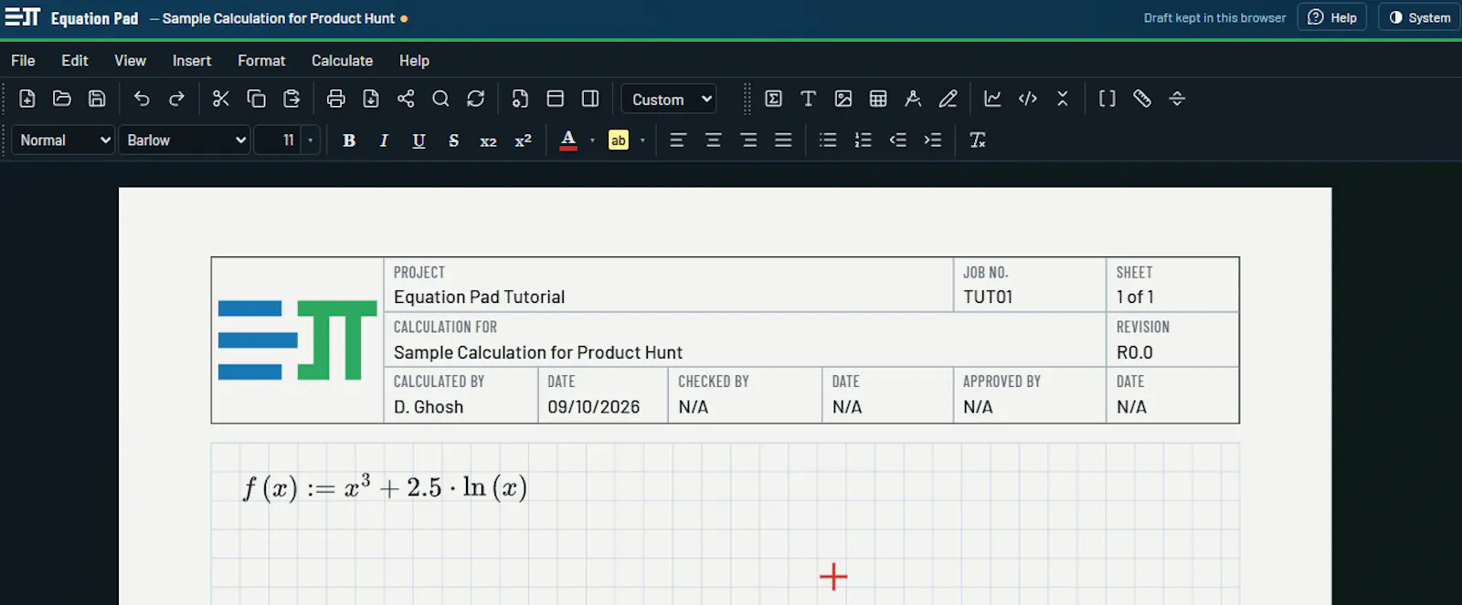 Equation Pad screenshot 1