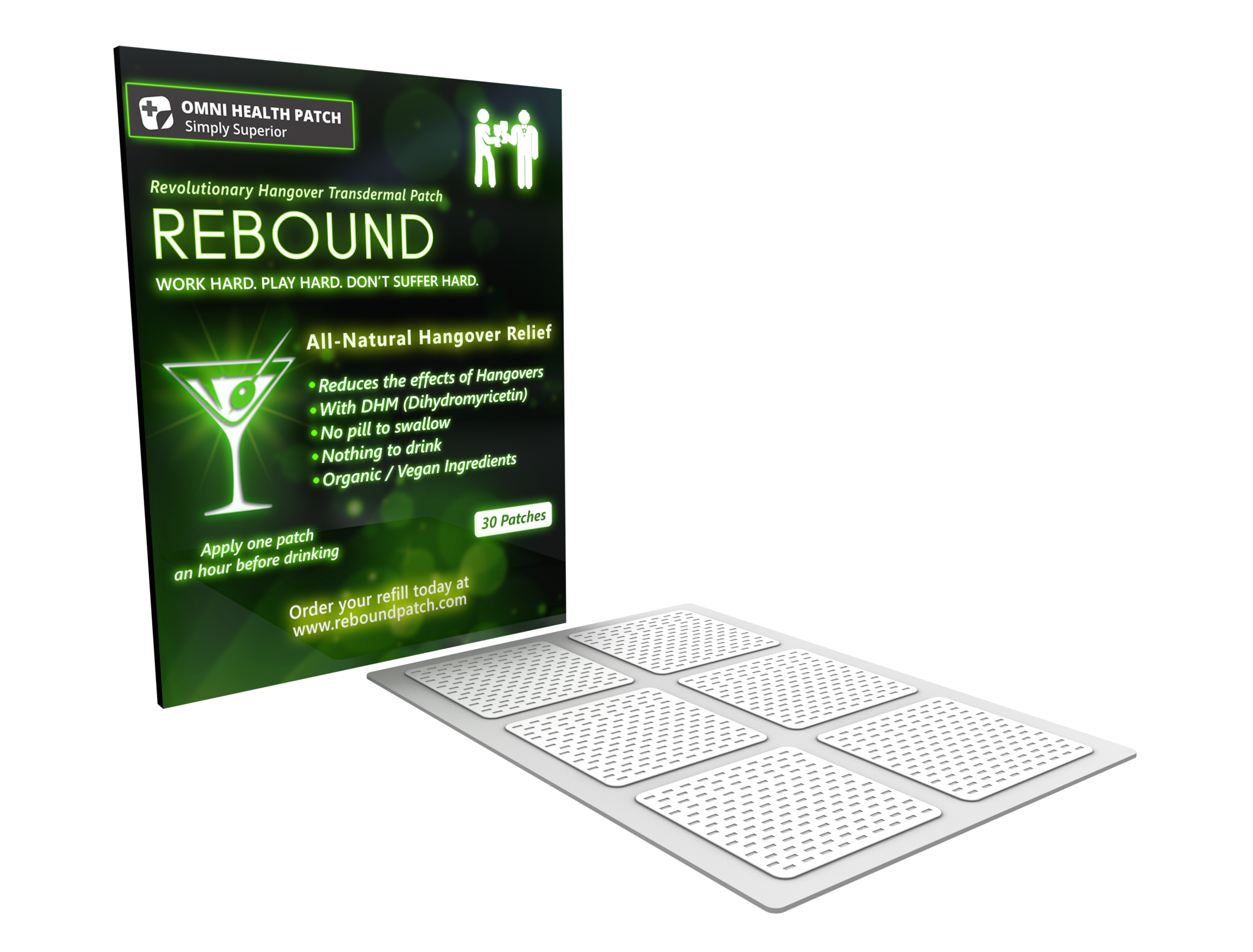 Rebound Hangover Patch Flex - Traveler Pack - 6 Patches