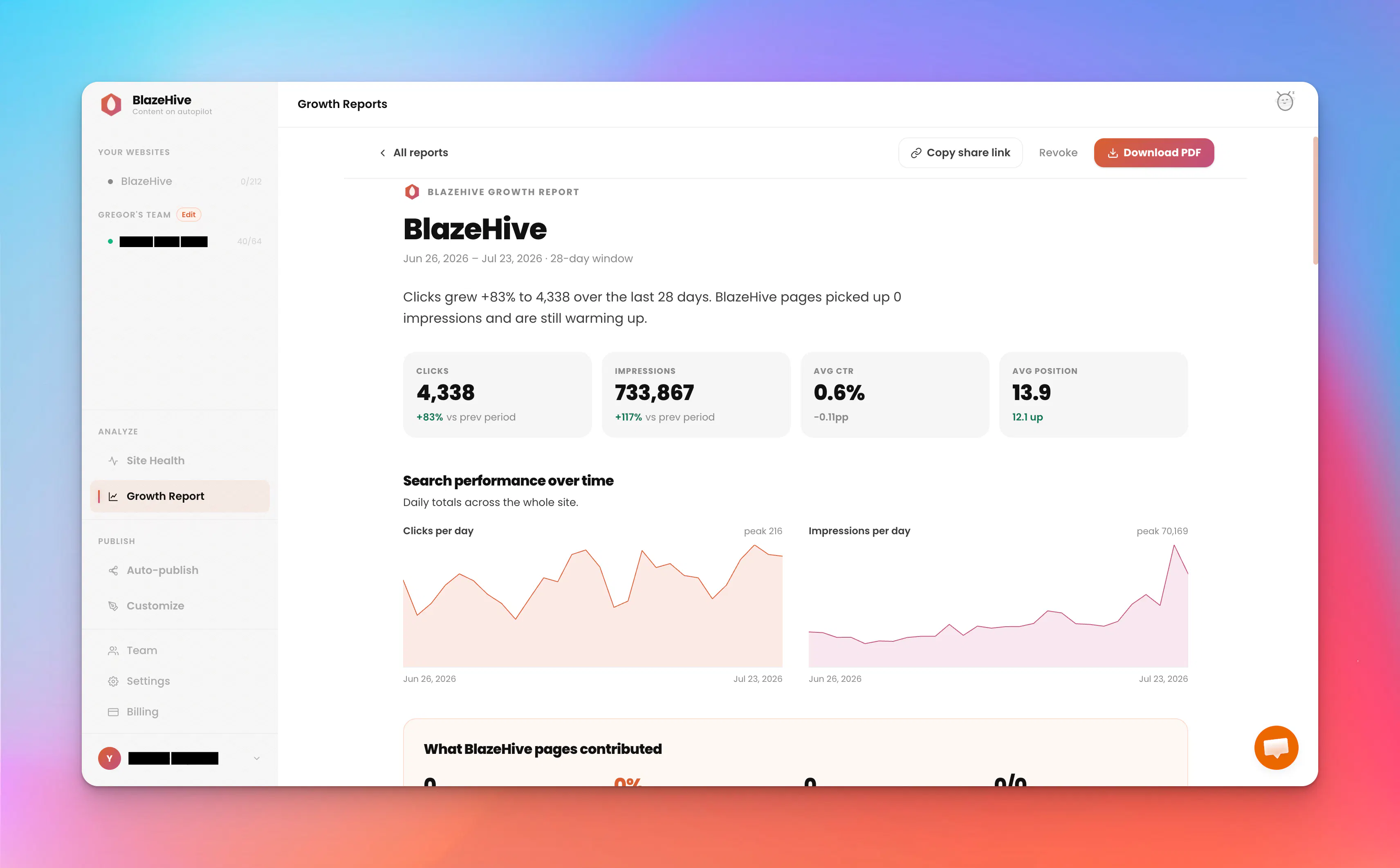 BlazeHive: #1 AI SEO Agent on Autopilot gallery image
