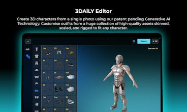 Editor 3D: Crea y perfecciona obras maestras digitales con controles intuitivos.
